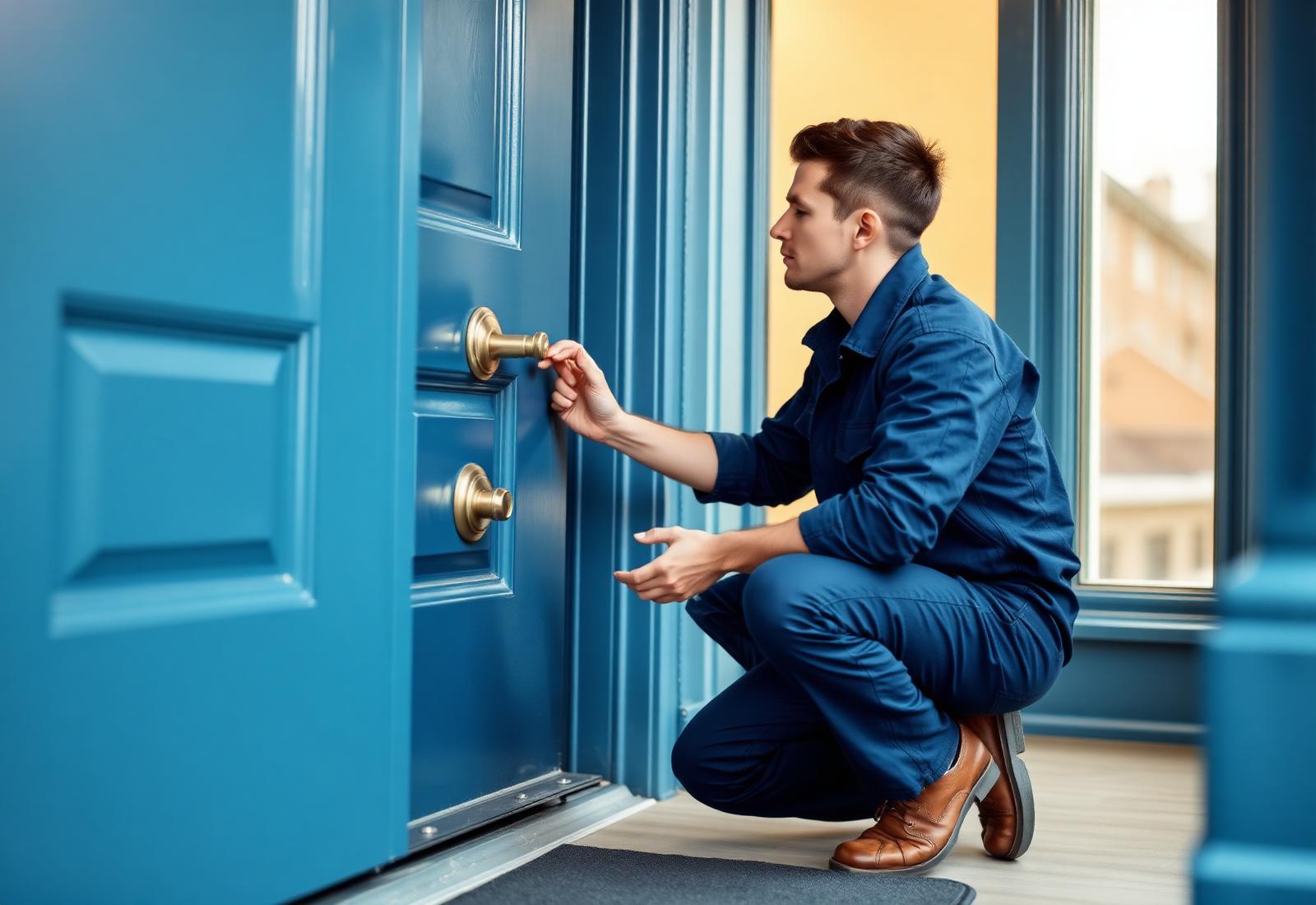 Harbourline Locksmith technician on a service call in Ajax